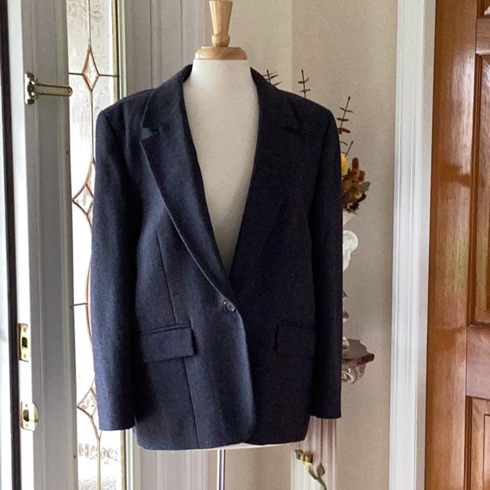 Pendleton Ladies Size 16 Gray Blazer